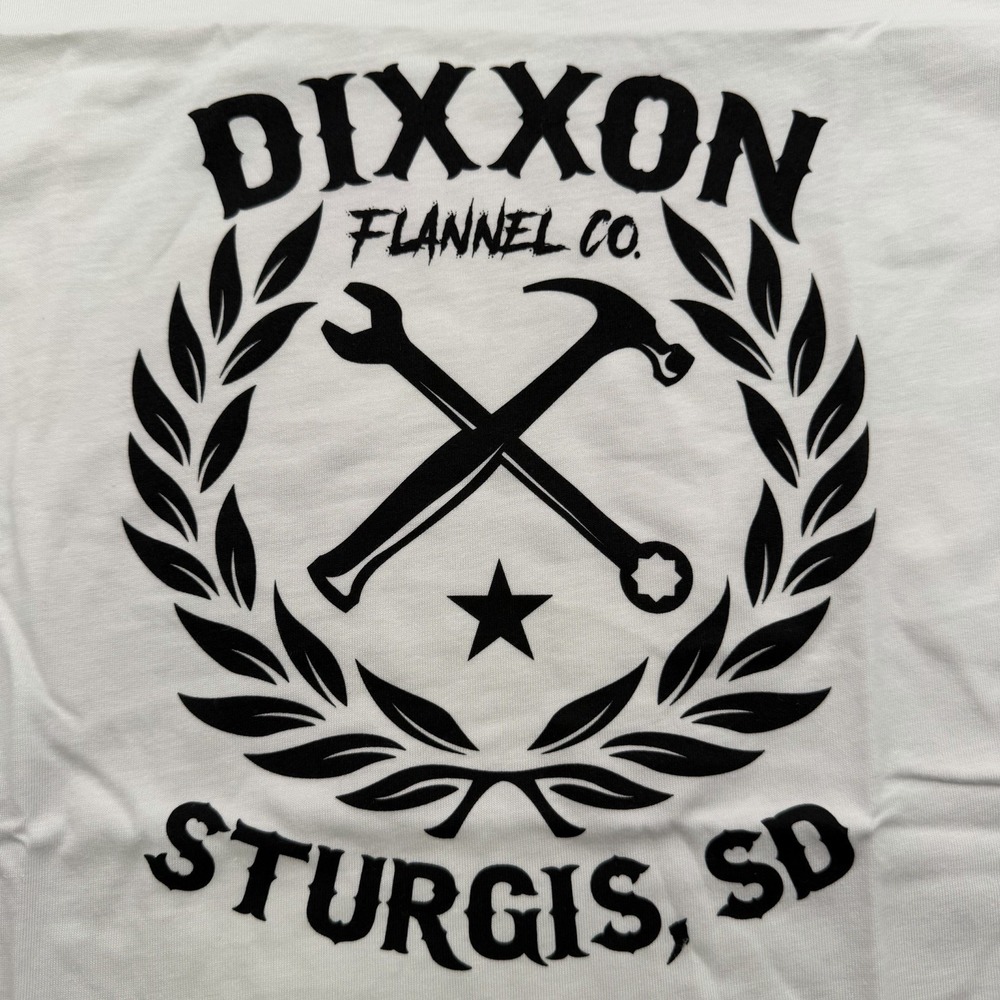Sturgis Motorcycle Rally Crop Top T-Shirt‎ Women's Large Dixxon Flannel Company